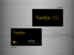 Diseño de Tarjeta de Presentación por Vonny Setiawan para Signature Electrical | Diseño: #441671