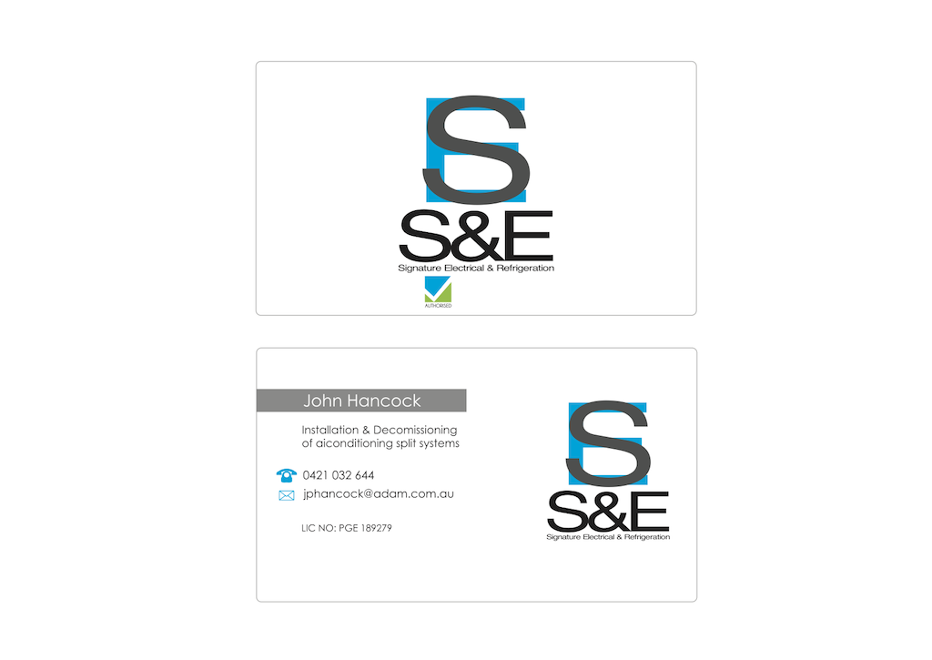 Design de Carte de Visite par Steven  pour Signature Electrical | Design #442163