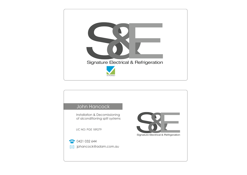 Business Card Design by Steven  for Signature Electrical | Design #442164