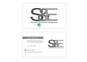 Business Card Design by Steven  for Signature Electrical | Design: #442164