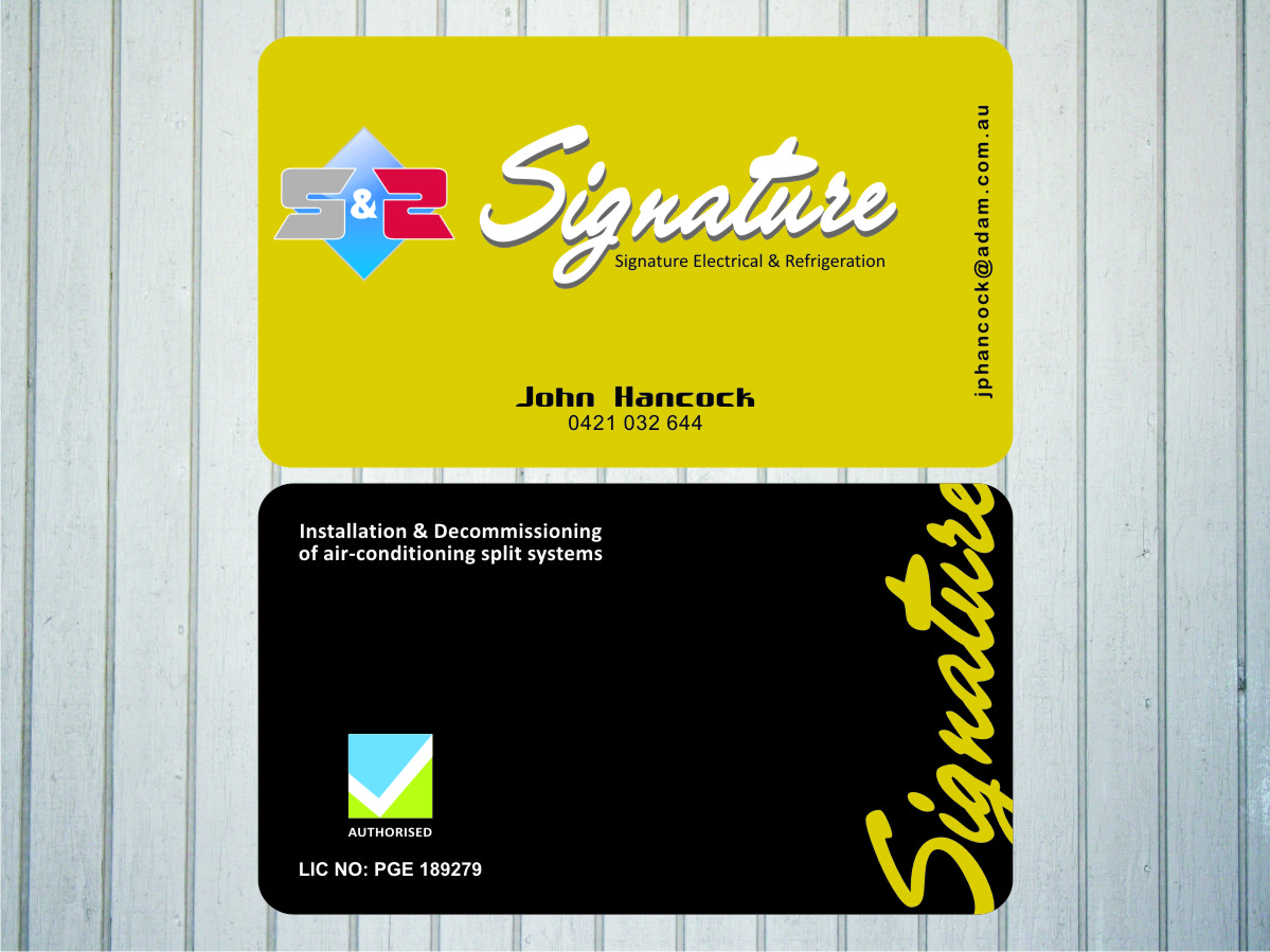 Business Card Design by CDA Solution for Signature Electrical | Design #441460