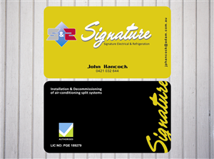 Business Card Design by CDA Solution for Signature Electrical | Design: #441460
