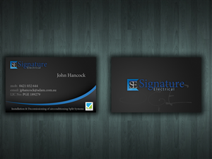 Diseño de Tarjeta de Presentación por Reactor Studios para Signature Electrical | Diseño: #431870