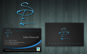Diseño de Tarjeta de Presentación por Reactor Studios para Signature Electrical | Diseño: #443543