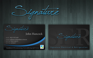 Diseño de Tarjeta de Presentación por Reactor Studios para Signature Electrical | Diseño: #444296