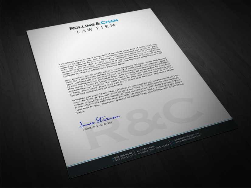 Letterhead Design by Atvento Graphics for this project | Design #2102608