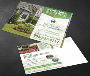 Postcard Design by Achiver for www.prostakpropertymanagement.com | Design #9692295