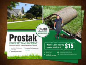 Postkarten-Design von debdesign für www.prostakpropertymanagement.com | Design: #9675700