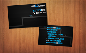 Diseño de Tarjeta de Presentación por jordyboy para Good as plumbing | Diseño: #2105676