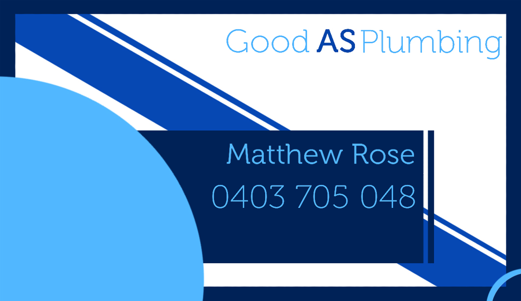 Diseño de Tarjeta de Presentación por Thomas_Wilkinson para Good as plumbing | Diseño #2100972