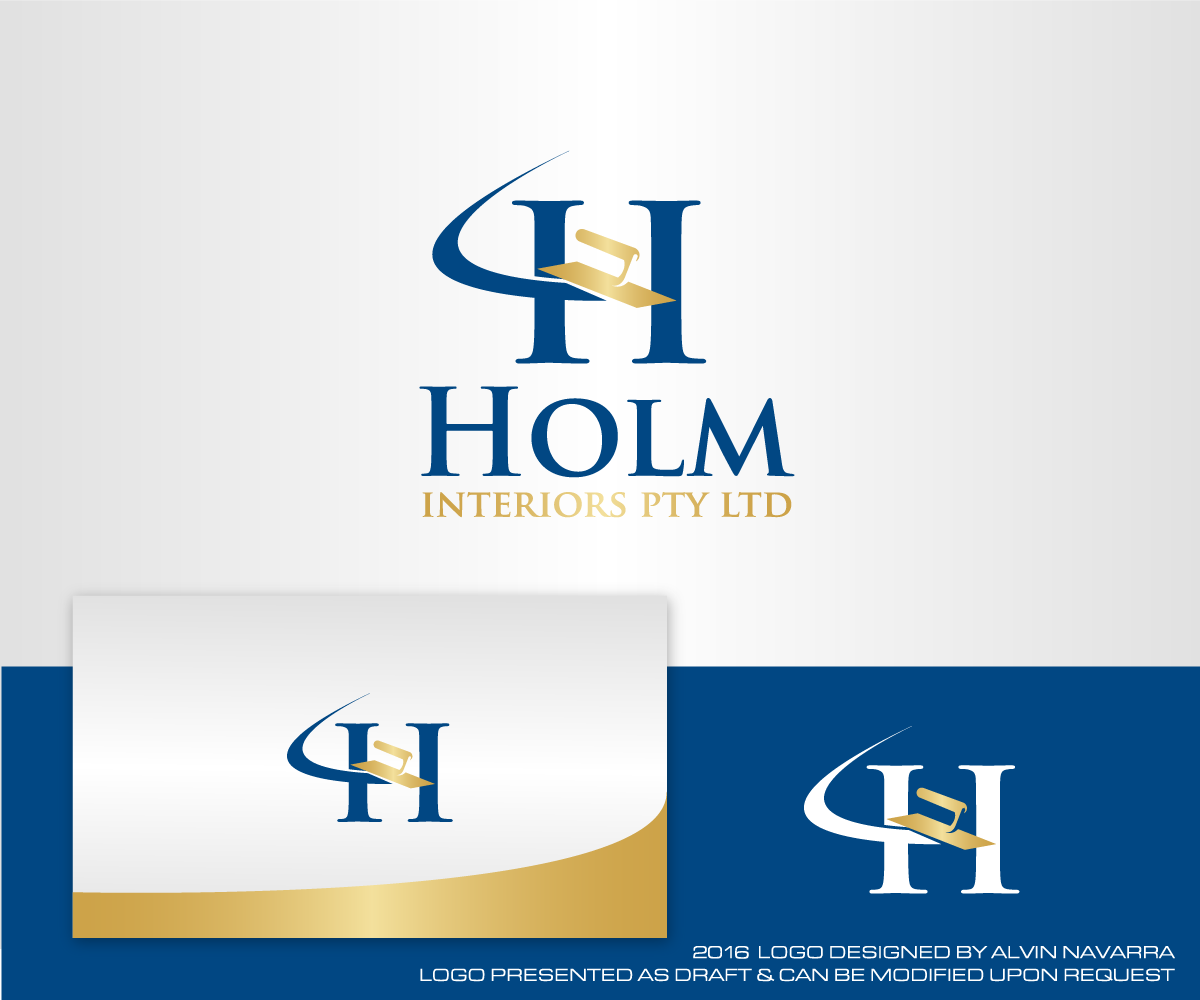 Logo Design by alvinnavarra for Holm Interiors Pty Ltd ATF Holm Family Trust | Design #9801388
