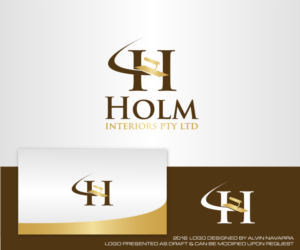 Logo Design by alvinnavarra for Holm Interiors Pty Ltd ATF Holm Family Trust | Design #9801423