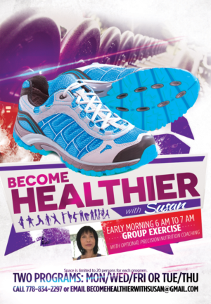 Flyer Design by Brian Ellis for Become Healthier With Susan Ltd | Design: #9701881