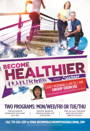 Flyer Design by Brian Ellis for Become Healthier With Susan Ltd | Design: #9716672