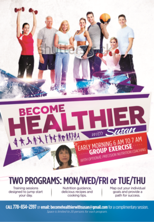 Flyer Design by Brian Ellis for Become Healthier With Susan Ltd | Design: #9751553