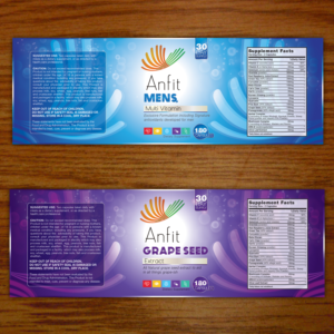 AnFit Neutraceuticals Needs a New Label Design! | Design Emballage par Souvik Roy (Alex Pro)