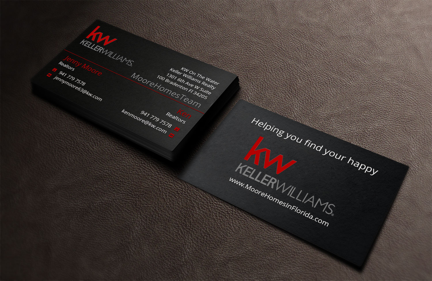 Business Card Design by Lanka Ama for MooreHomesTeam | Design #9698703