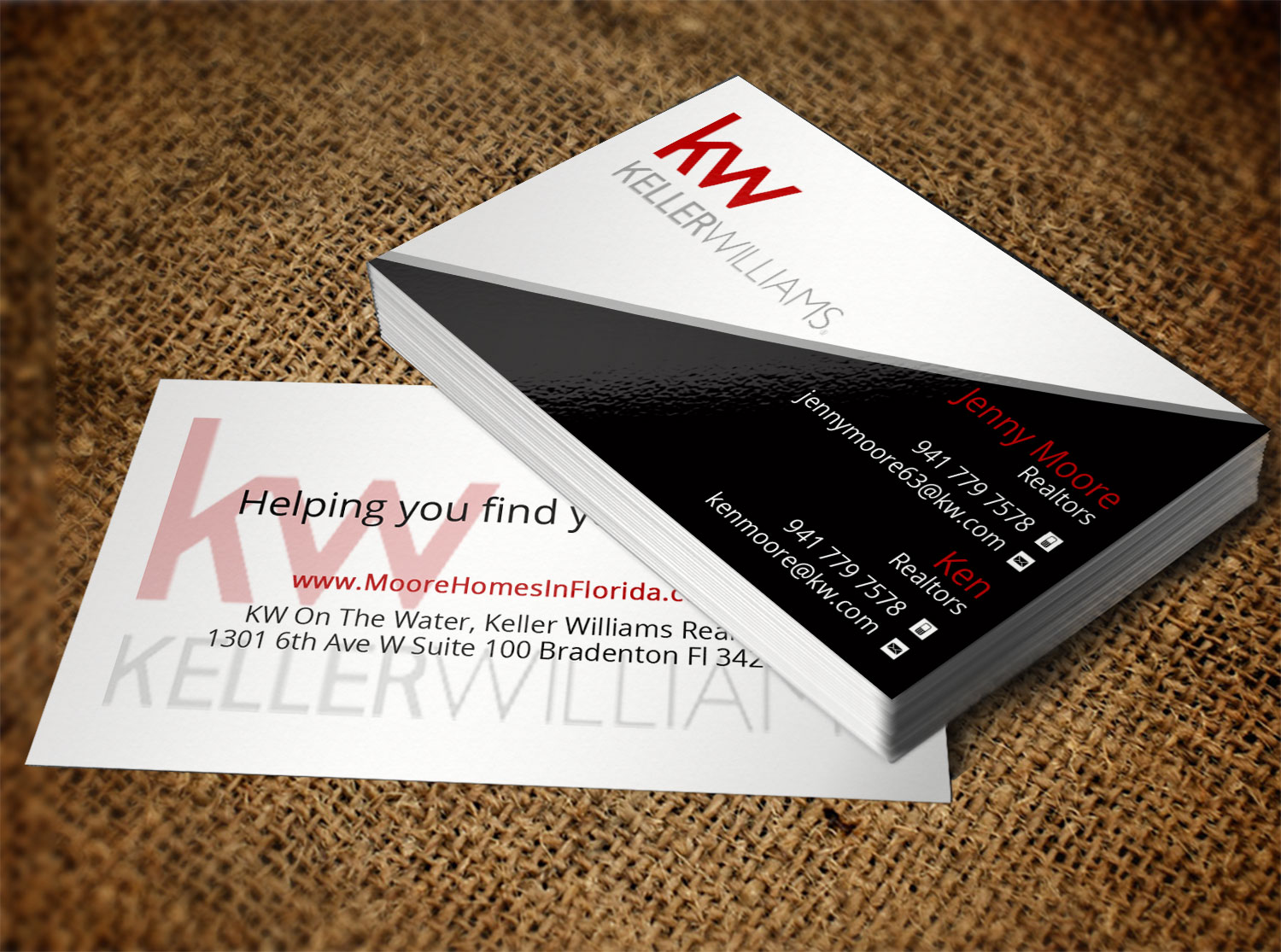 Diseño de Tarjeta de Presentación por Lanka Ama para MooreHomesTeam | Diseño #9698704