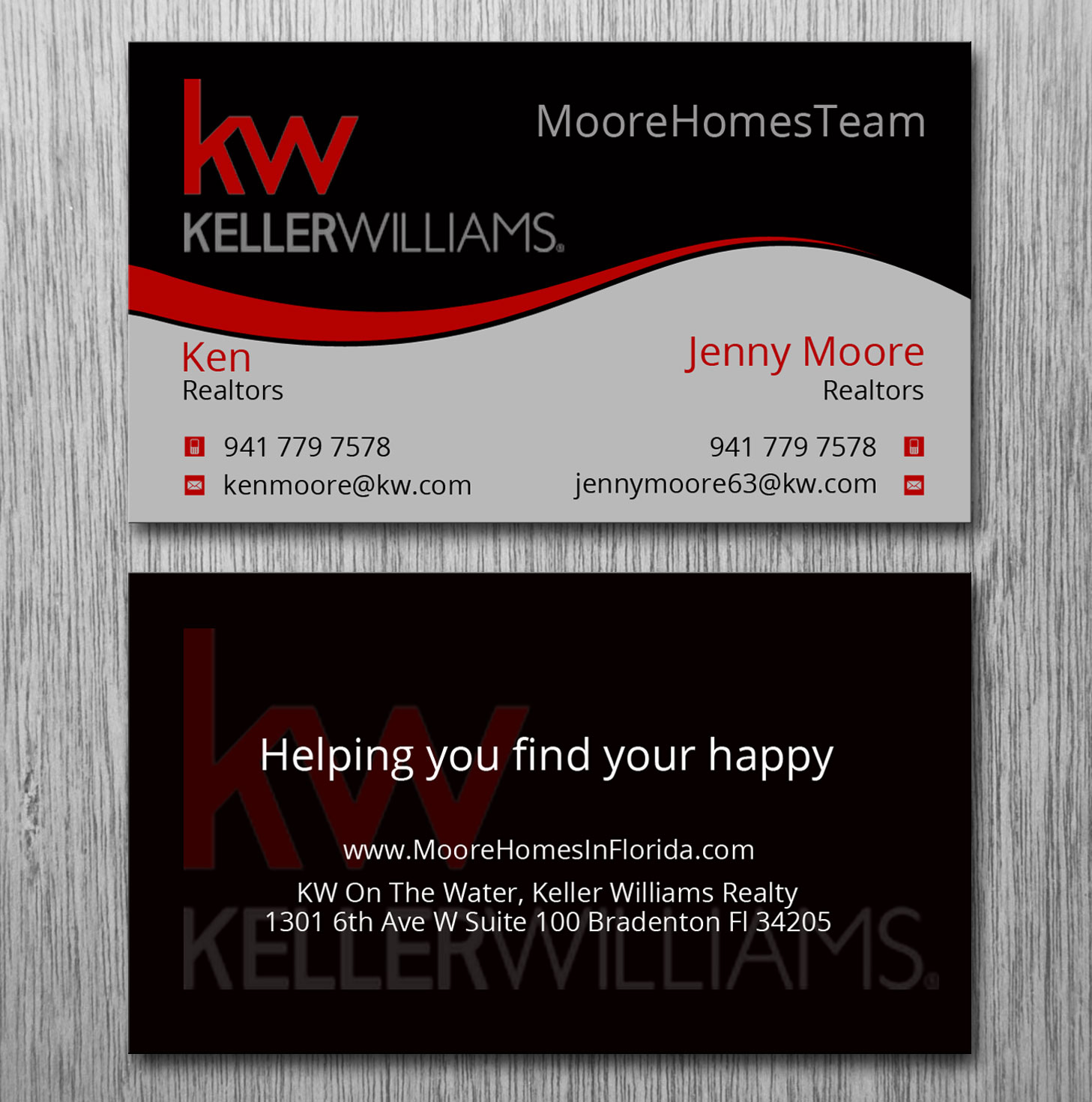 Diseño de Tarjeta de Presentación por Lanka Ama para MooreHomesTeam | Diseño #9698705