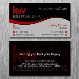 Business Card Design by Lanka Ama for MooreHomesTeam | Design: #9698705