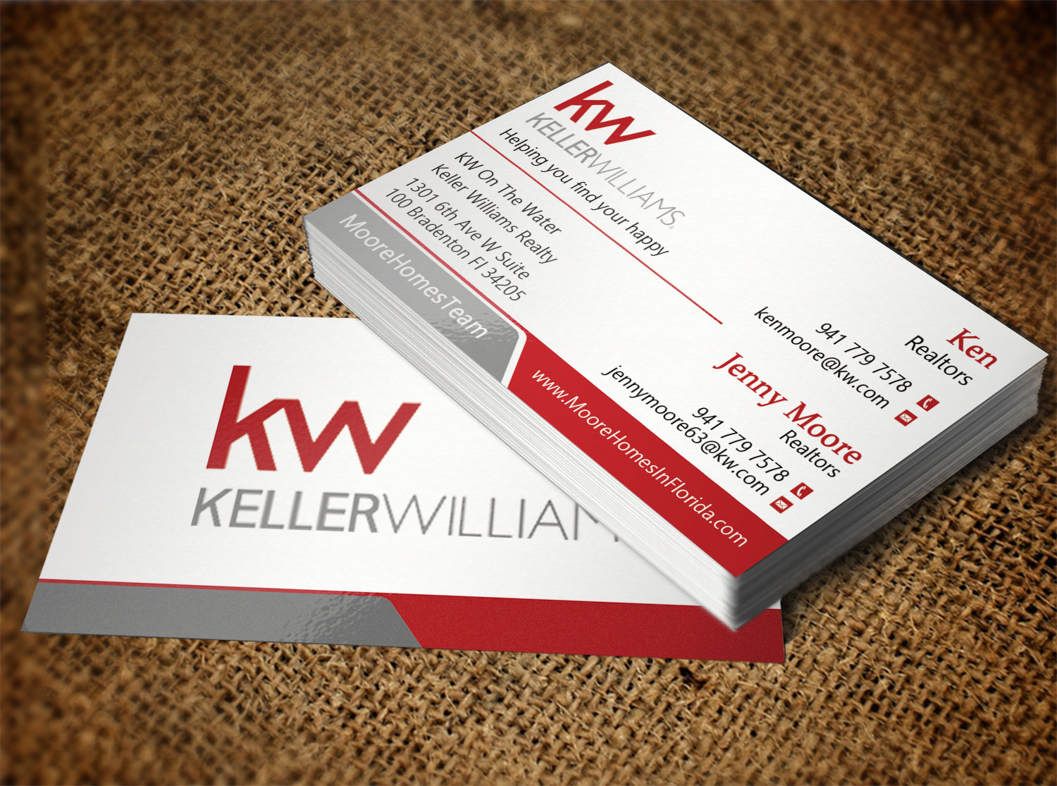 Diseño de Tarjeta de Presentación por Lanka Ama para MooreHomesTeam | Diseño #9698713