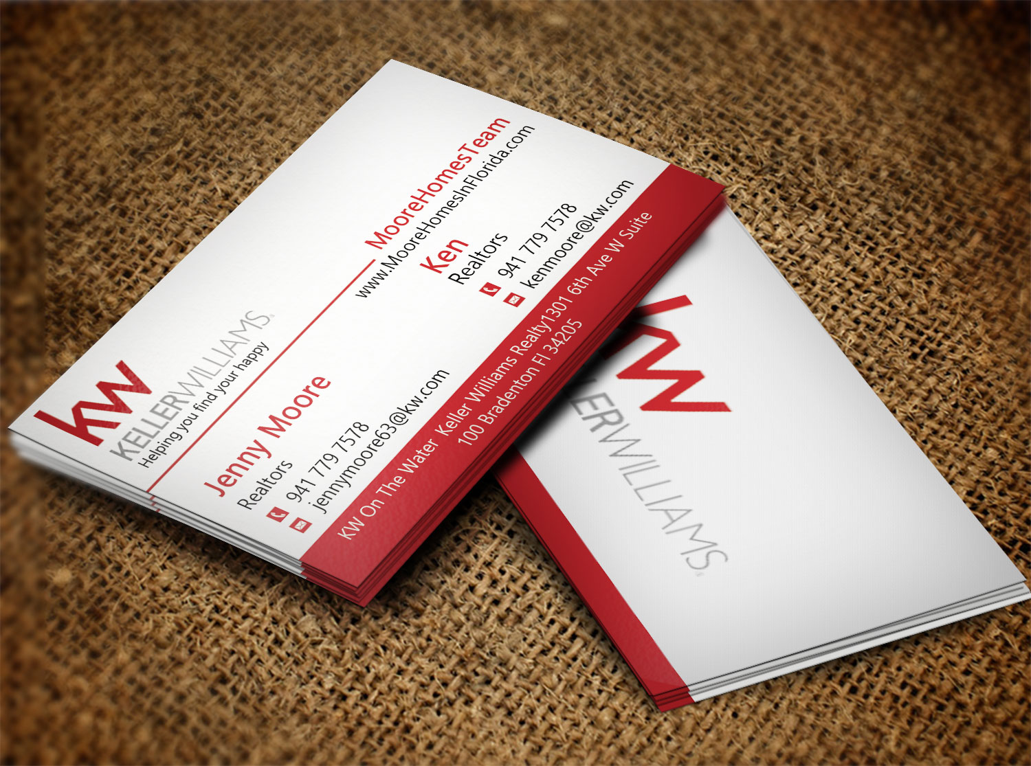 Diseño de Tarjeta de Presentación por Lanka Ama para MooreHomesTeam | Diseño #9698720