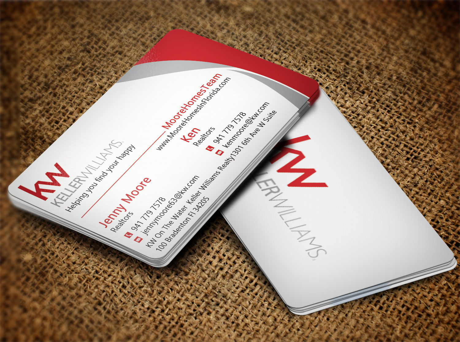 Diseño de Tarjeta de Presentación por Lanka Ama para MooreHomesTeam | Diseño #9698721