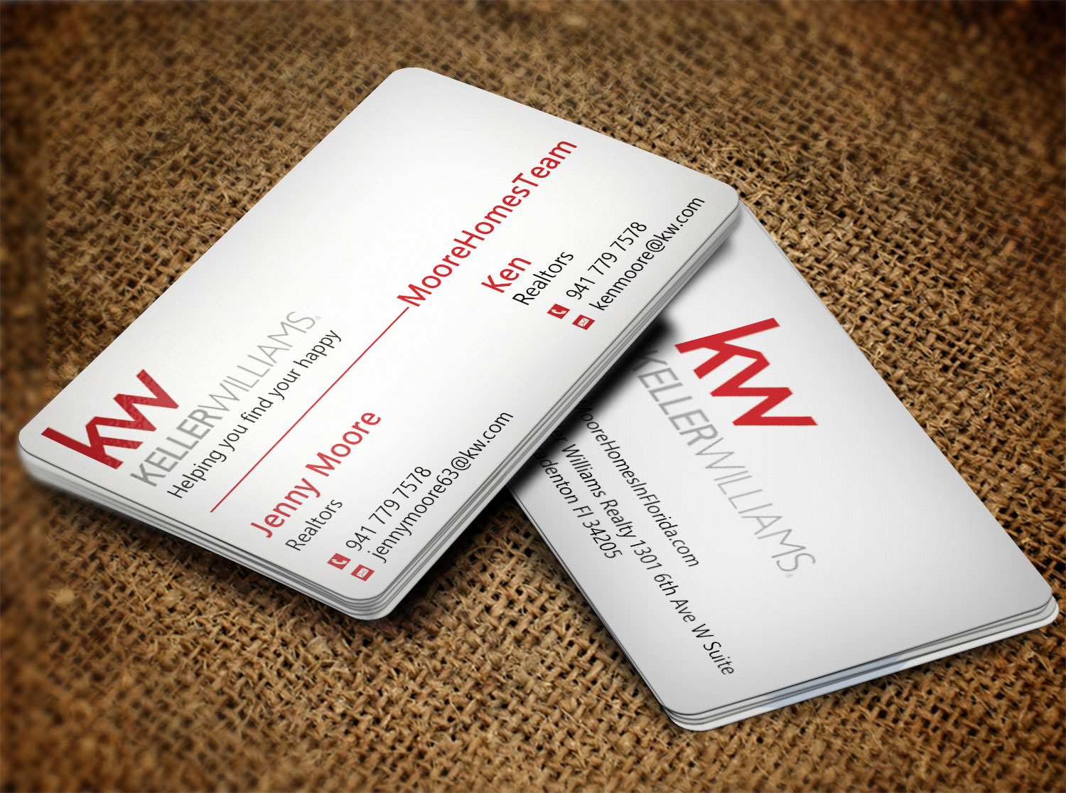 Diseño de Tarjeta de Presentación por Lanka Ama para MooreHomesTeam | Diseño #9698722