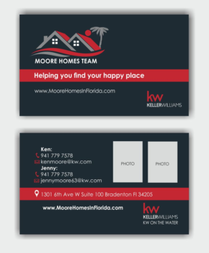 Business Card Design by IneseRo for MooreHomesTeam | Design: #9695237