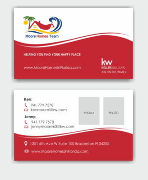 Business Card Design by IneseRo for MooreHomesTeam | Design: #9695238