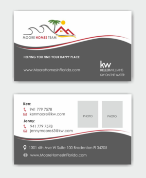 Business Card Design by IneseRo for MooreHomesTeam | Design: #9695239