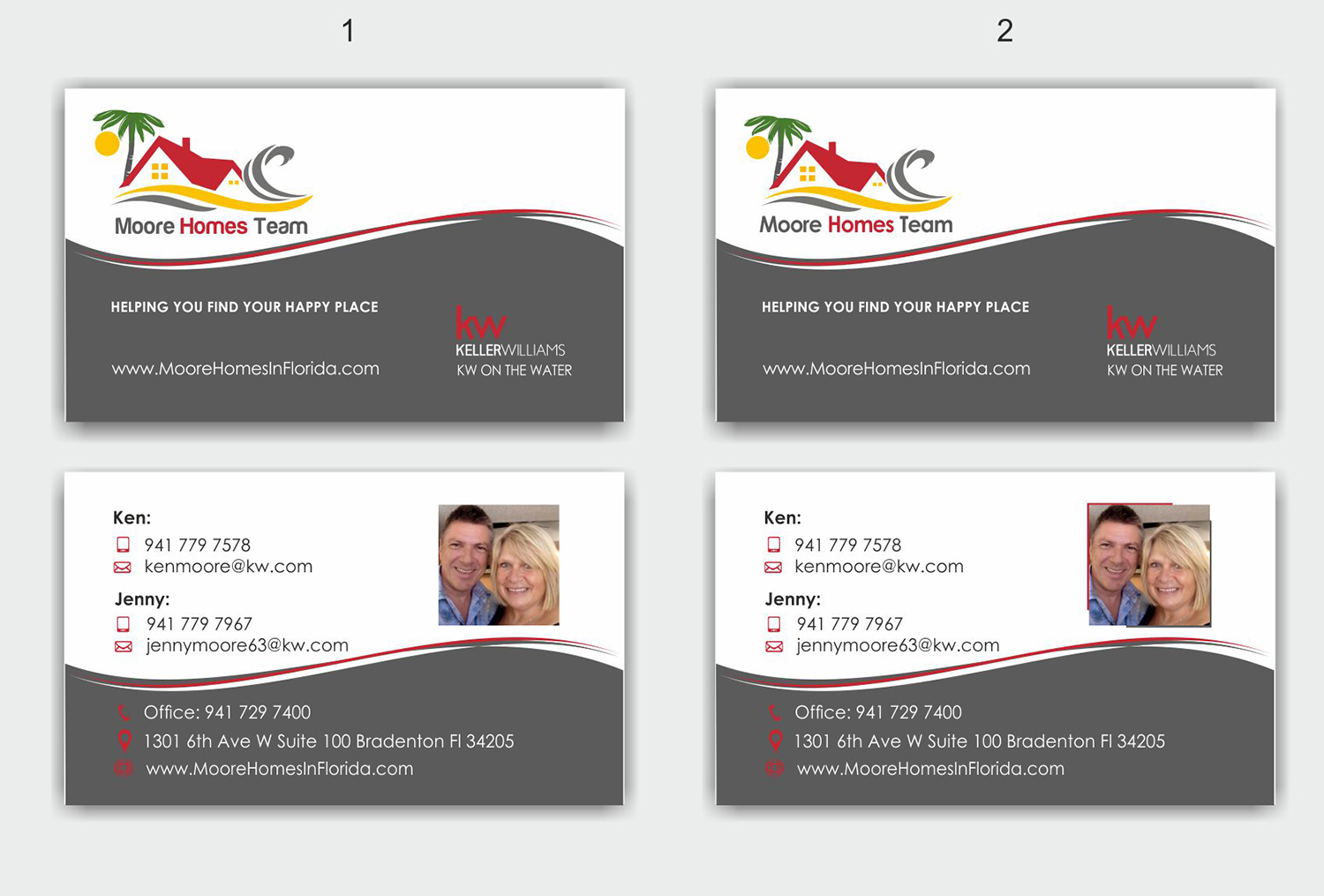 Business Card Design by IneseRo for MooreHomesTeam | Design #9710841