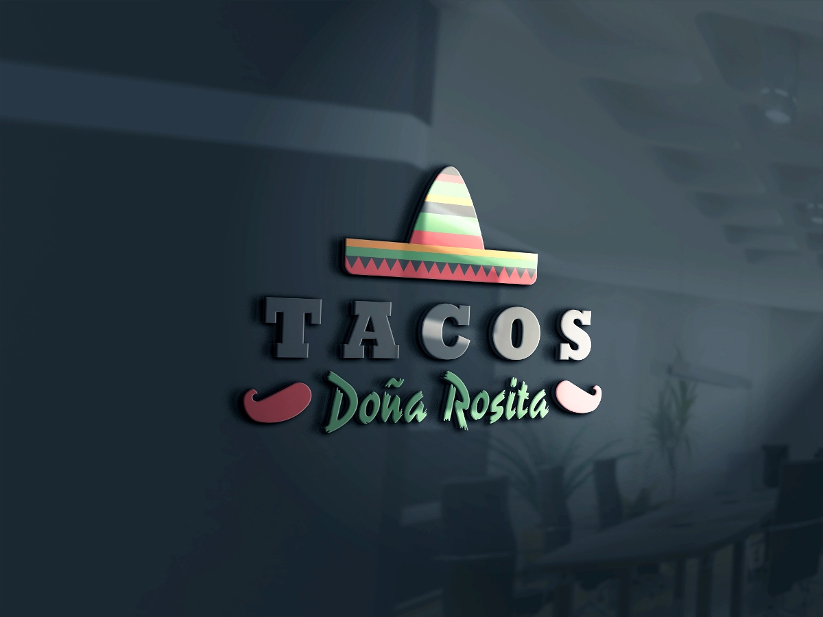 Logo Design by Zlajks for Tacos Doña Rosita | Design #9903584