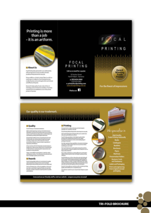 Focal Printing Promotional Brochure  | Flyer-Design von Kelalo