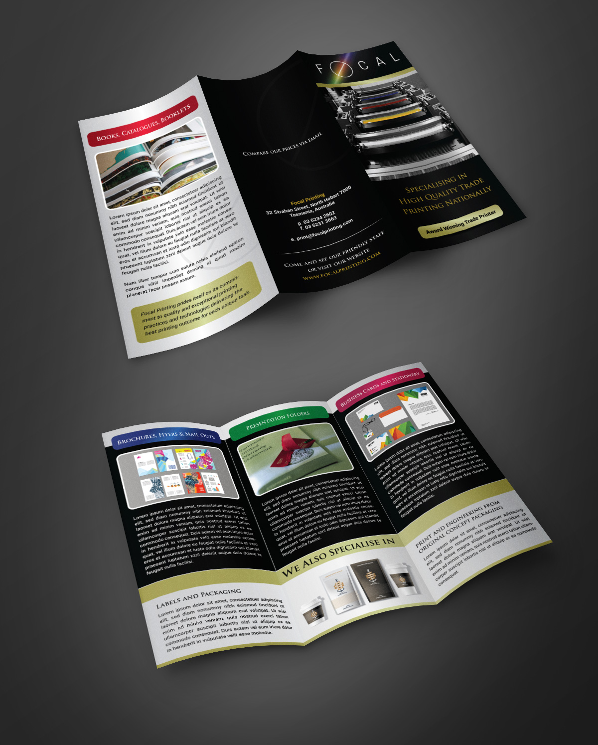 Flyer Design by pivotaldesign.biz for Focal Printing Pty Ltd | Design #9772068