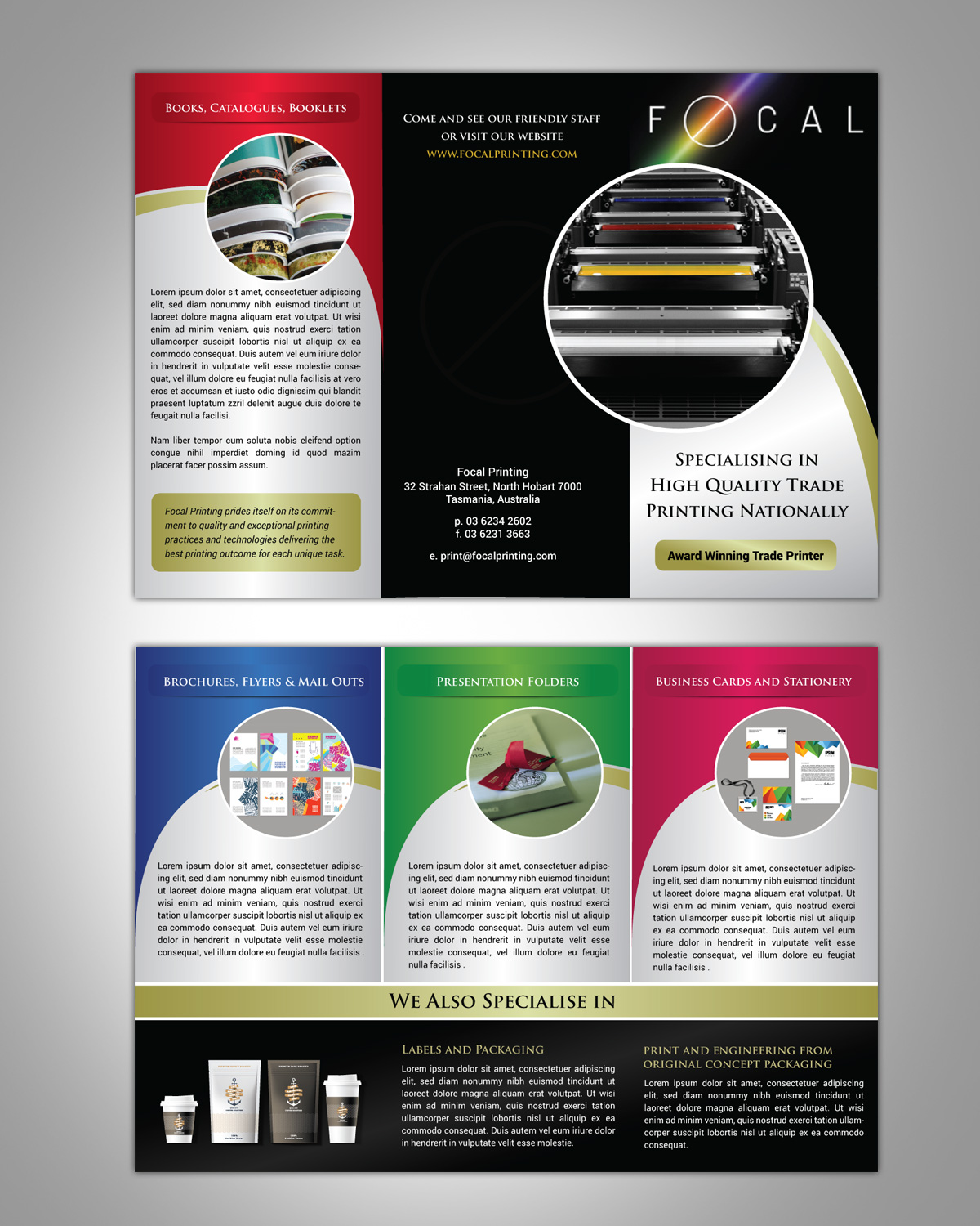 Flyer Design by pivotaldesign.biz for Focal Printing Pty Ltd | Design #9772069