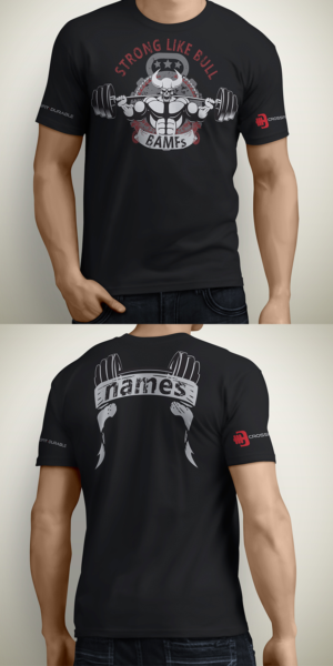 Team BAMFs Power Lifting T-Shirt