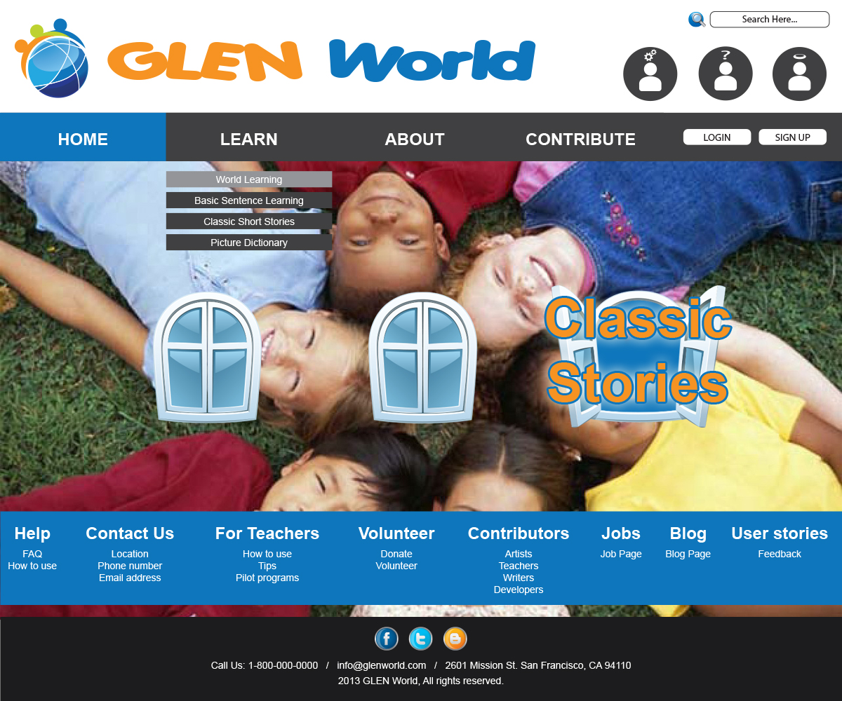Web Design by Albel for GLEN World | Design #2275678