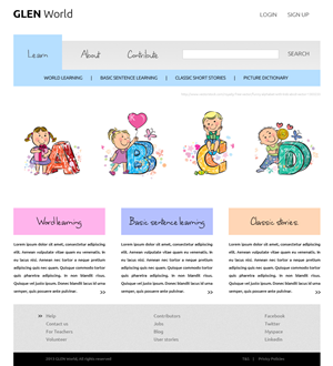 Web Design by Omee for GLEN World | Design: #2176364