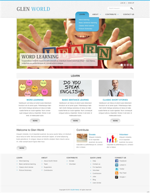 Web Design by pb for GLEN World | Design: #2128436