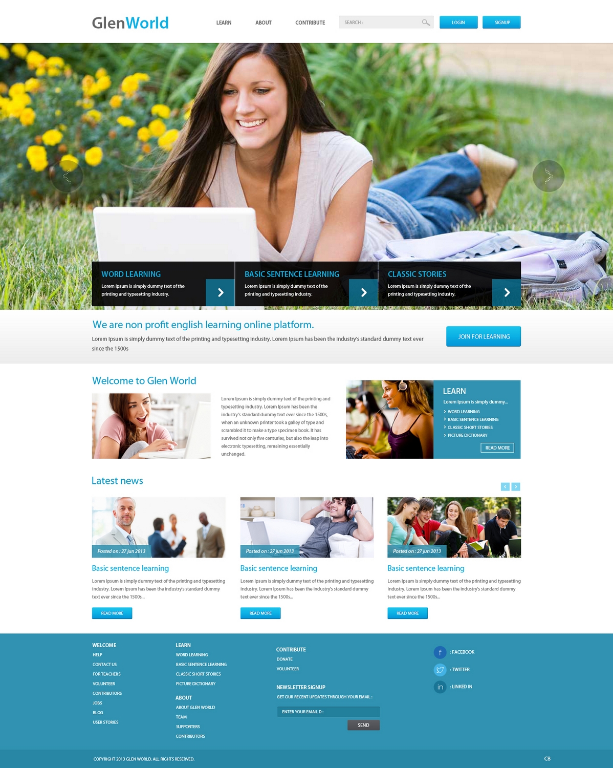 Web Design by pb for GLEN World | Design #2128444