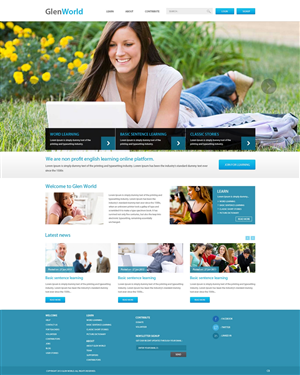 Web Design by pb for GLEN World | Design: #2128444