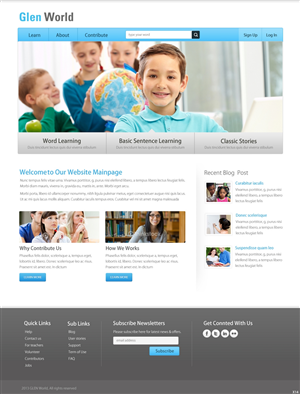 Web Design by pb for GLEN World | Design: #2128447