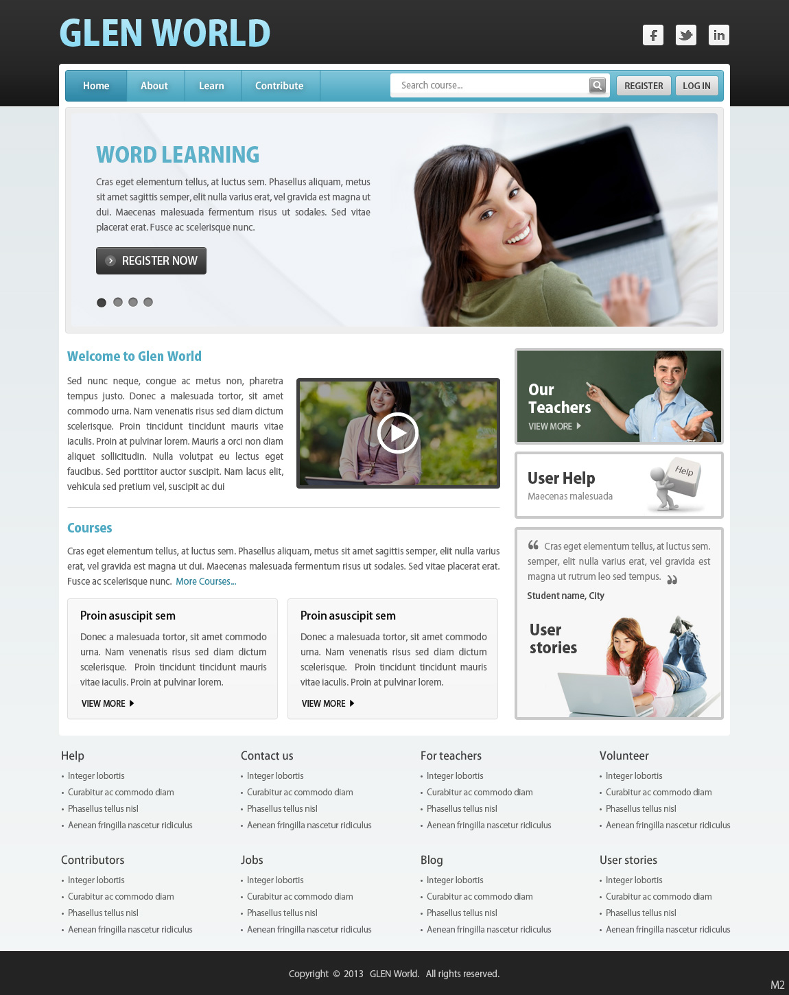 Web Design by pb for GLEN World | Design #2128448