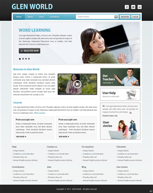Web Design by pb for GLEN World | Design: #2128448