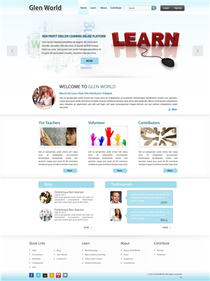 Web Design by pb for GLEN World | Design: #2132003