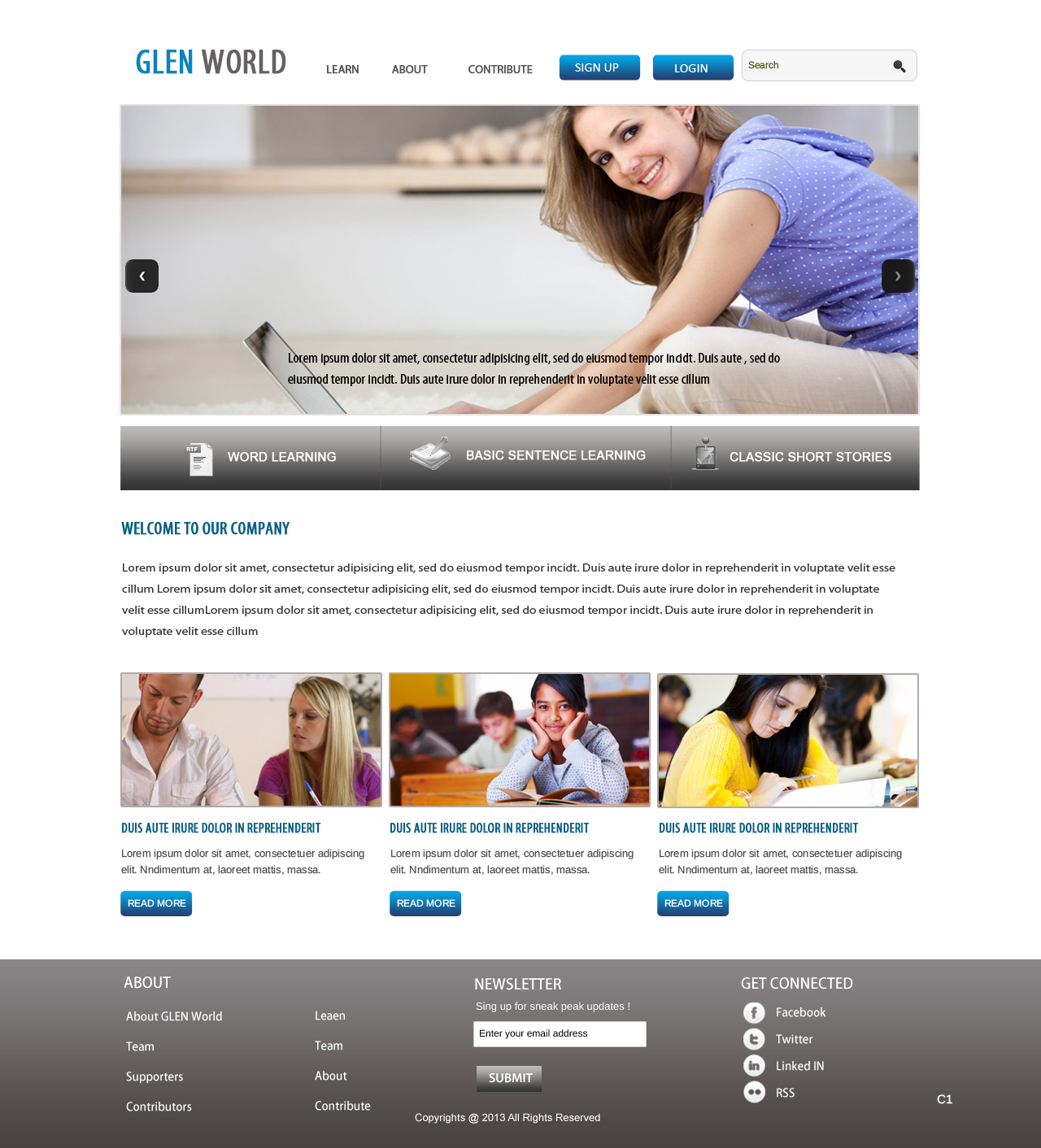 Web Design by pb for GLEN World | Design: #2146119