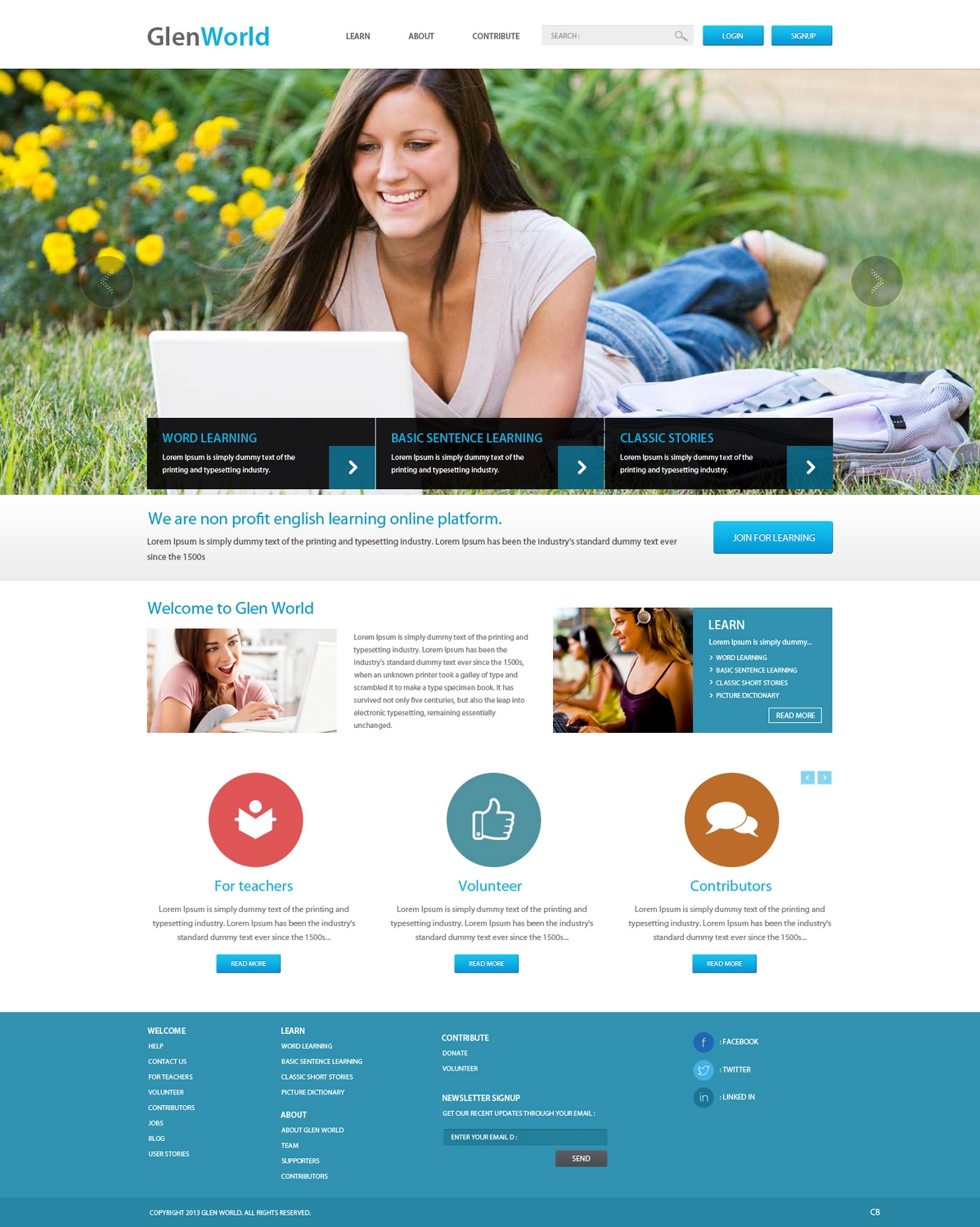 Web Design by pb for GLEN World | Design #2155677