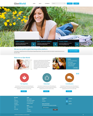 Web Design by pb for GLEN World | Design: #2155677