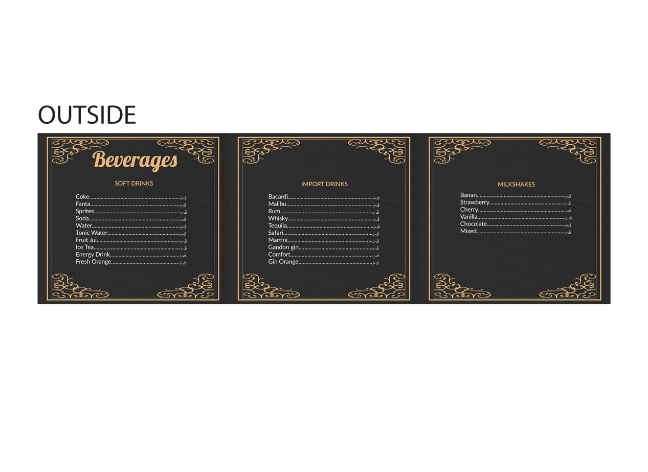 Menü-Design von Graphicient für dieses Projekt | Design #9825471